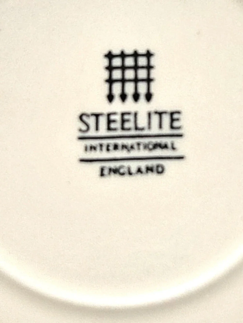 Vintage Steelite England White Butter Pat Plates Ironstone Hotelware Set of 9